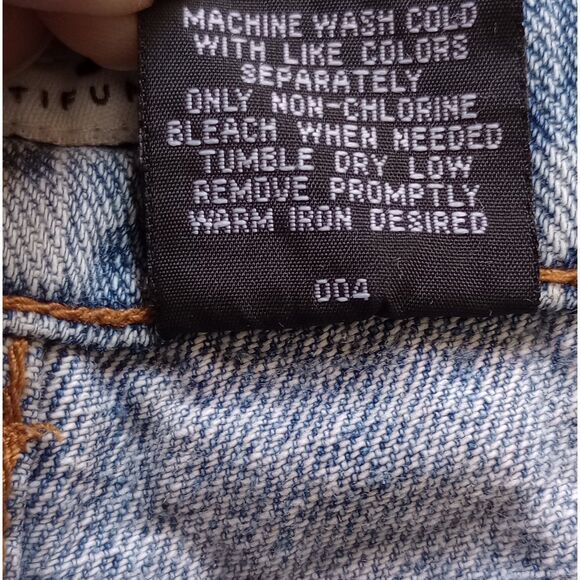 Younique Jeans Multifunktional Juniors Size 13 Y2K Flared Leg Blue Jeans, VTG - Picture 9 of 9